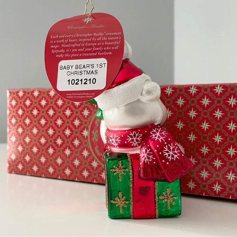 Baby Bear’s First Christmas Ornament by Christopher Radko